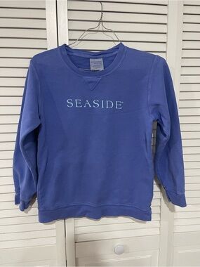Seaside Blue Graphic Crewneck Sweatshirt